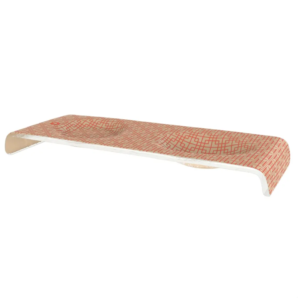 Elevated Serving Tray in Coral Red - Serving Dishes - 3/4 View