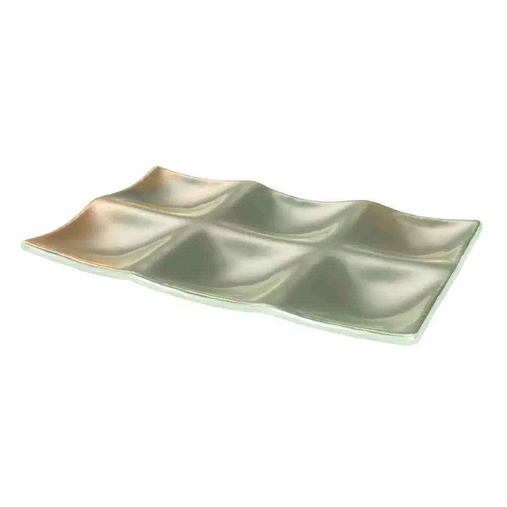 Escargot Plate in Mint Green - Specialty Dinnerware - 3/4 View