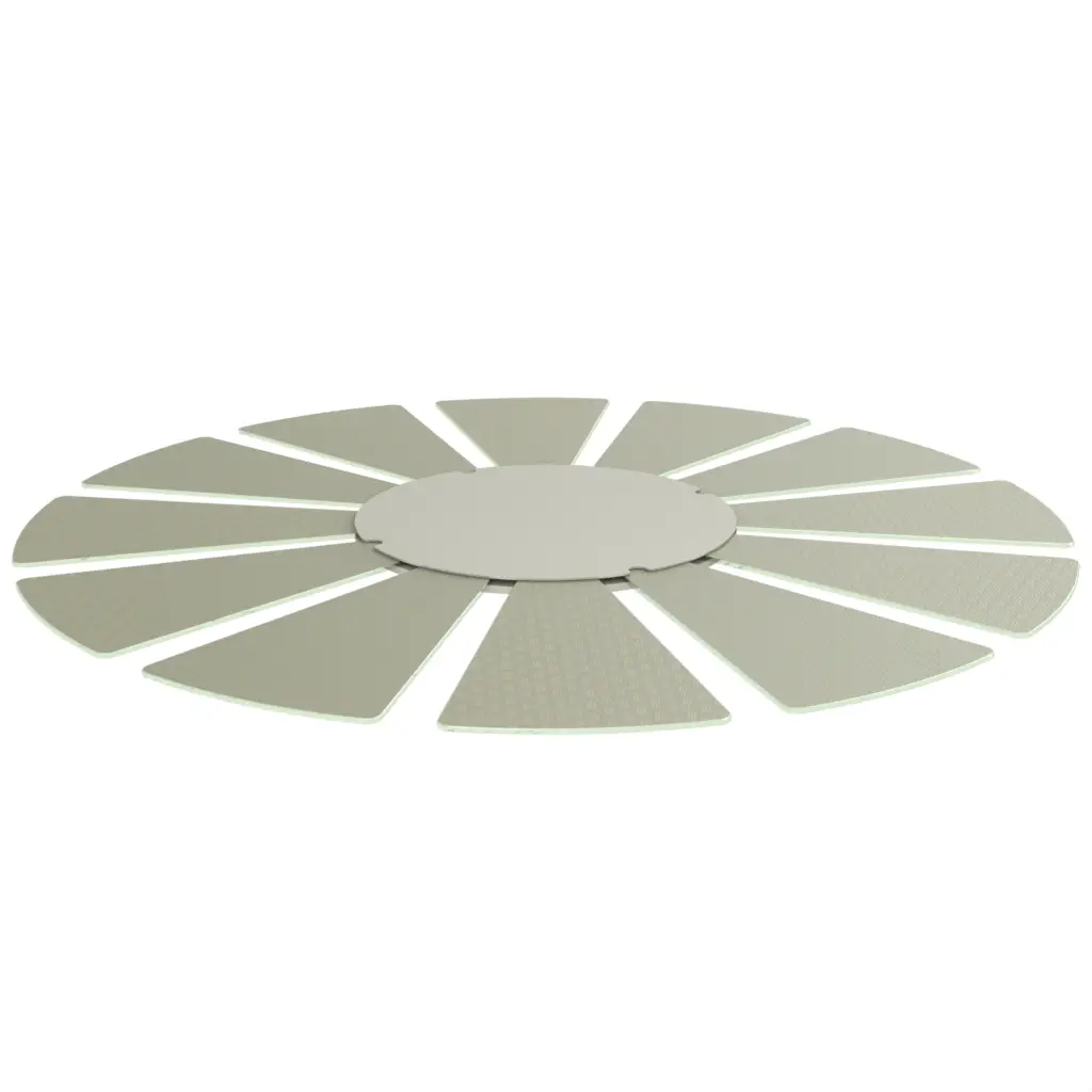 Extra Large Lazy Susan in Aquamarine - Fine Dining Tableware - 3/4 View