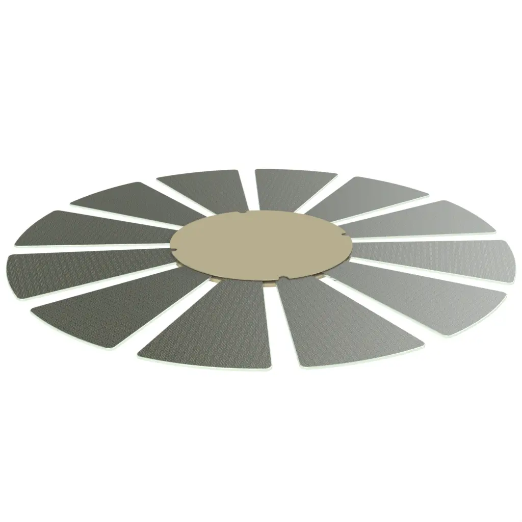 Extra Large Lazy Susan in Jungle Blue - Fine Dining Tableware - 3/4 View