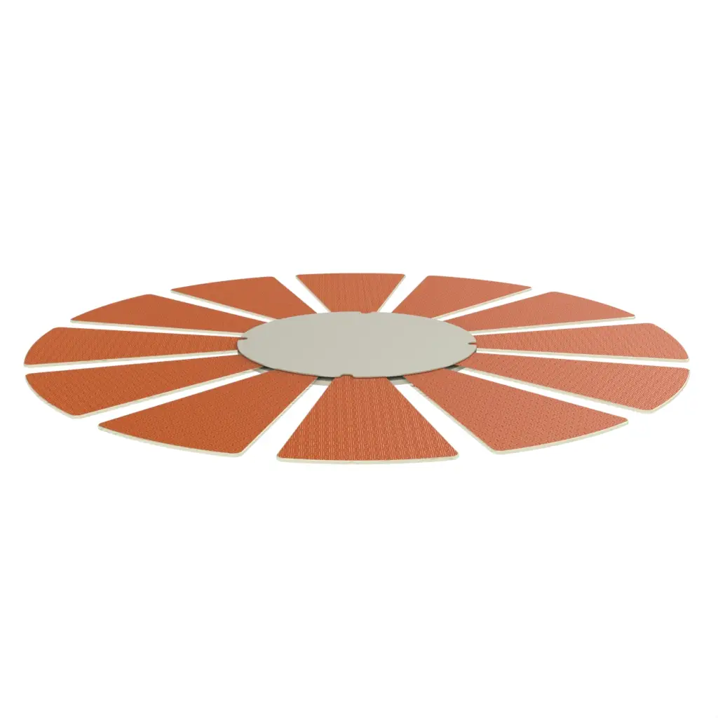 Extra Large Lazy Susan in Fiesta Red - Fine Dining Tableware - 3/4 View