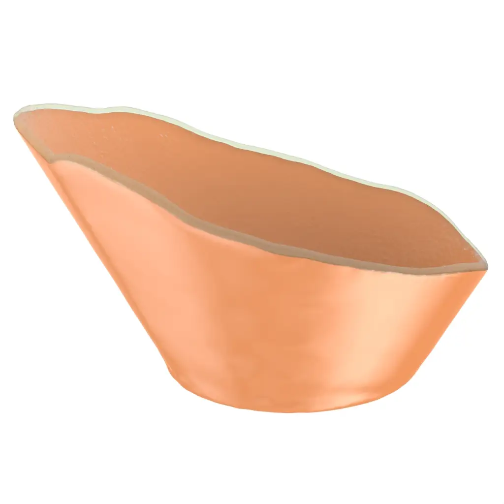 Food Display Bowl in Apricot Crush - Buffet Serveware - 3/4 View
