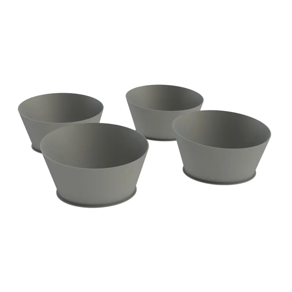 Food Display Risers in Grey - Buffet Risers Stands - 3/4 View