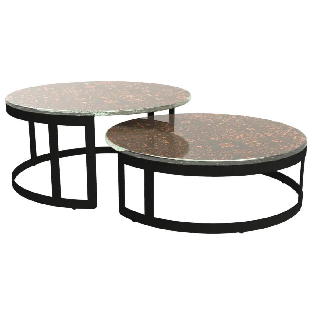 Food Display Risers in Matte Silver - Buffet Risers Stands - 3/4 View