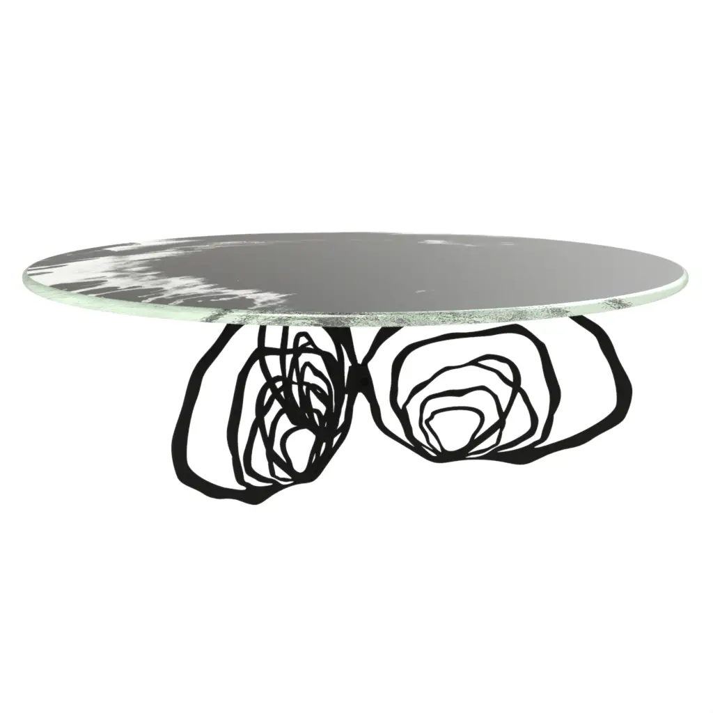Footed Cake Stand in Dark Gray - Cake Stands - 3/4 View