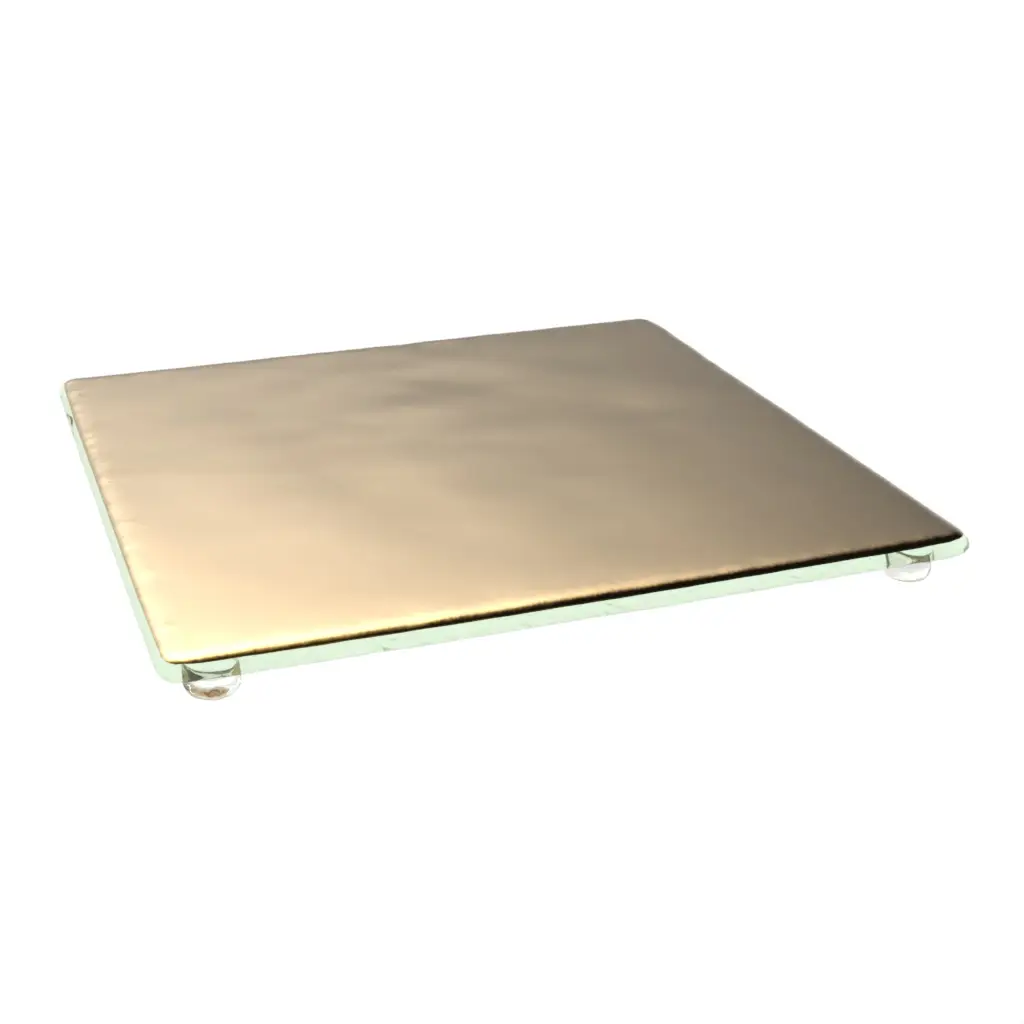Footed Serving Board in Pure Gold - Serving Dishes - 3/4 View