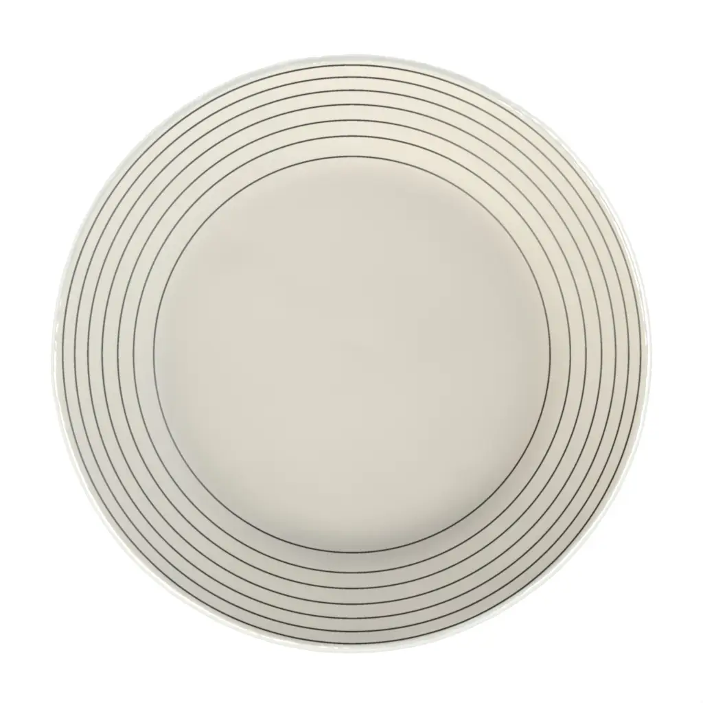 Glass Appetizer Plate in Birch White - Side Plates - 3/4 View