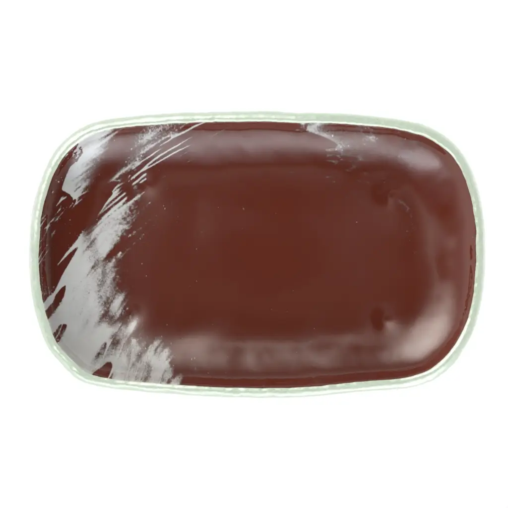 Glass Appetizer Plate in Cognac Brown - Side Plates - 3/4 View