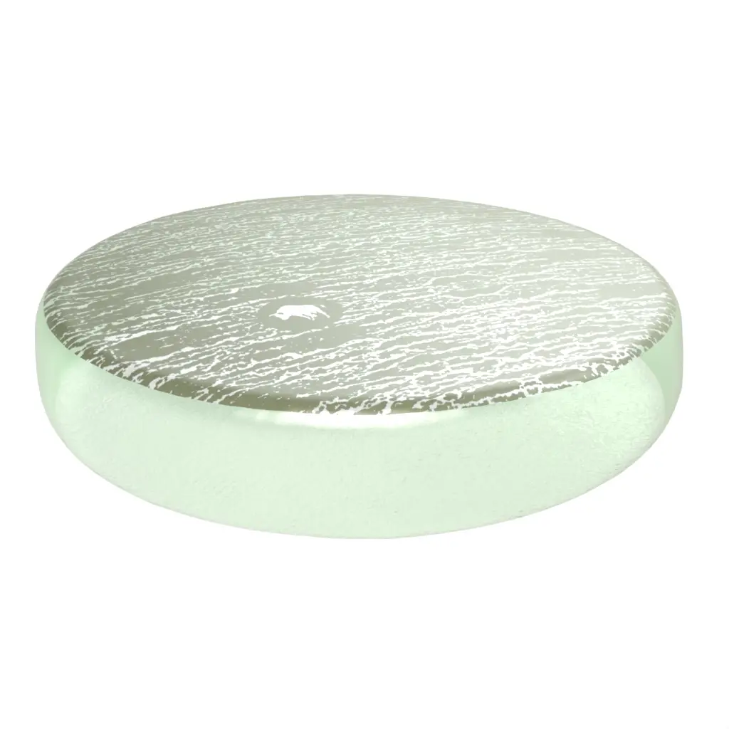 Glass Butter Pat in Mint Green - Bread & Butter - 3/4 View