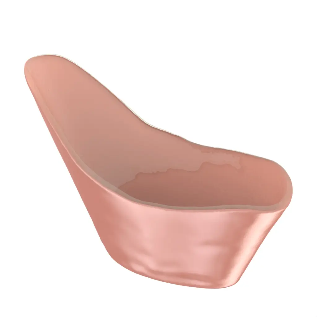 Glass Champagne Bucket in Light Salmon Pink - Bar Accessories - 3/4 View