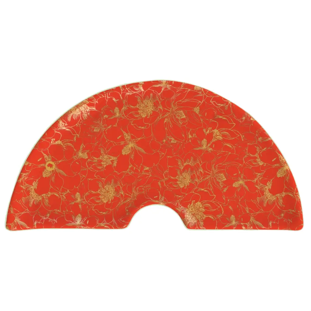 Glass Charger Plate in Fiesta Red - Fine Dining Tableware - 3/4 View