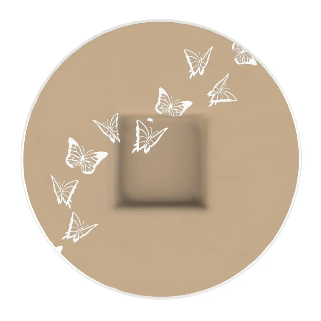 Glass Charger Plate in Almond Beige - Fine Dining Tableware - 3/4 View