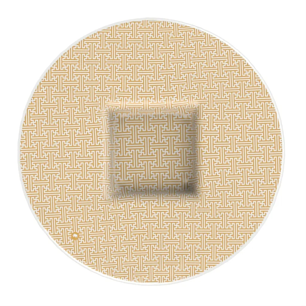 Glass Charger Plate in Milk White - Fine Dining Tableware - 3/4 View