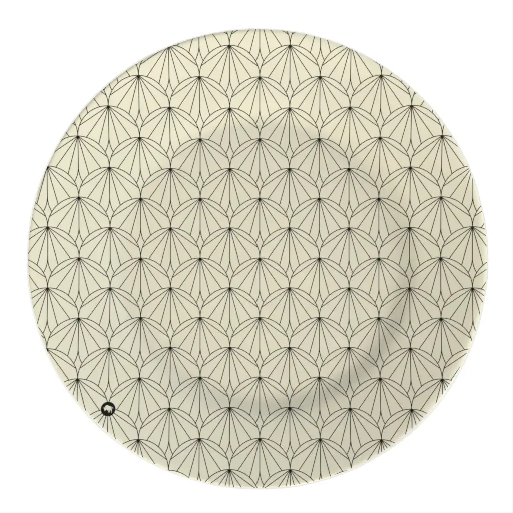 Glass Charger in Ivory White - Fine Dining Tableware - 3/4 View