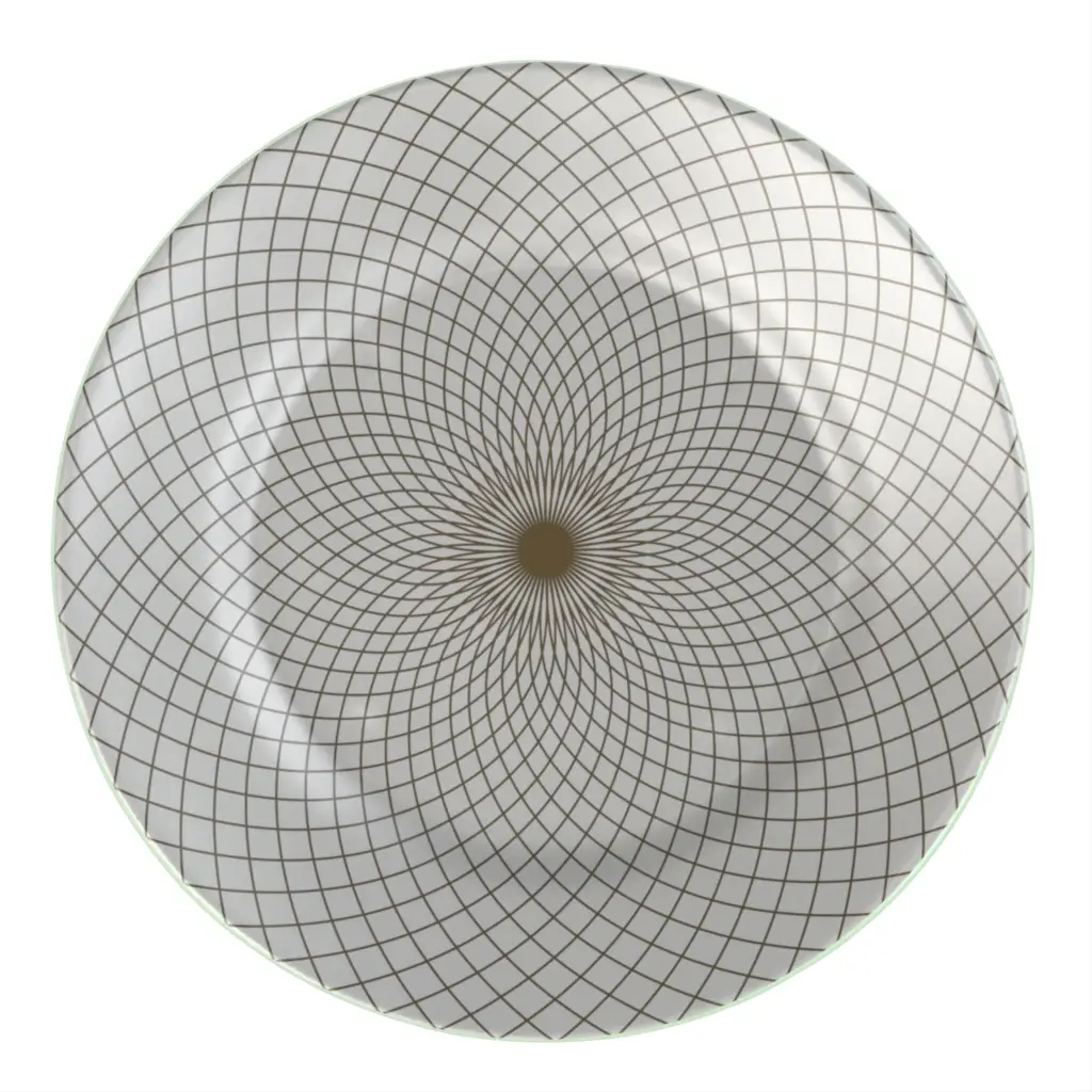 Glass Charger in Light Silver Gray - Fine Dining Tableware - 3/4 View