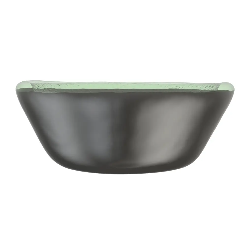 Glass Dessert Cups in Dark Gray - Restaurant Bowls - 3/4 View