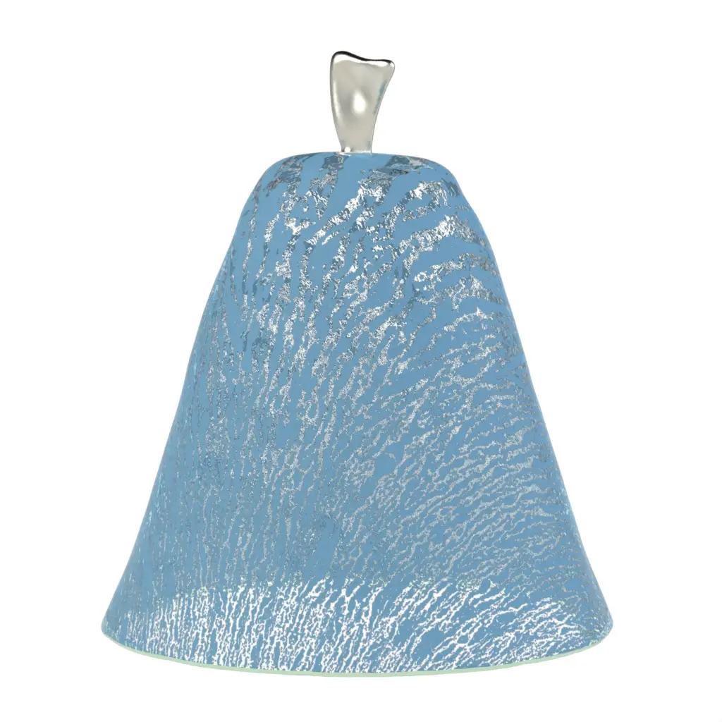 Glass Food Cover in Niagara Blue - Cake Stands - 3/4 View