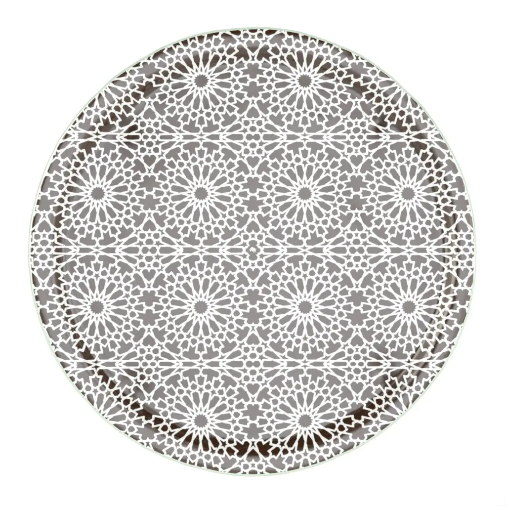 Glass Serving Platter in Golden Brown - Buffet Serveware - 3/4 View