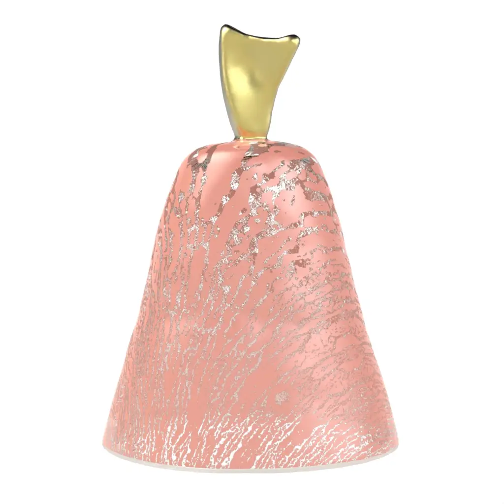 Glass Tagine in Light Salmon Pink - Cake Stands - 3/4 View