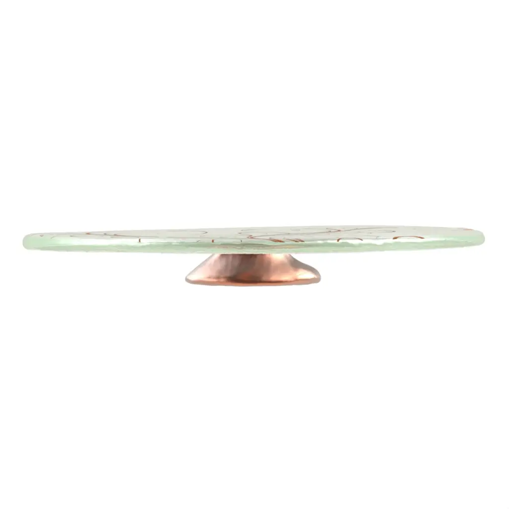 Glass Wedding Cake Stand in Copper - Cake Stands - 3/4 View