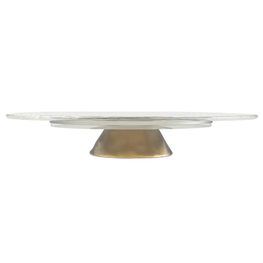 Glass Wedding Cake Stand in Milk White - Cake Stands - 3/4 View