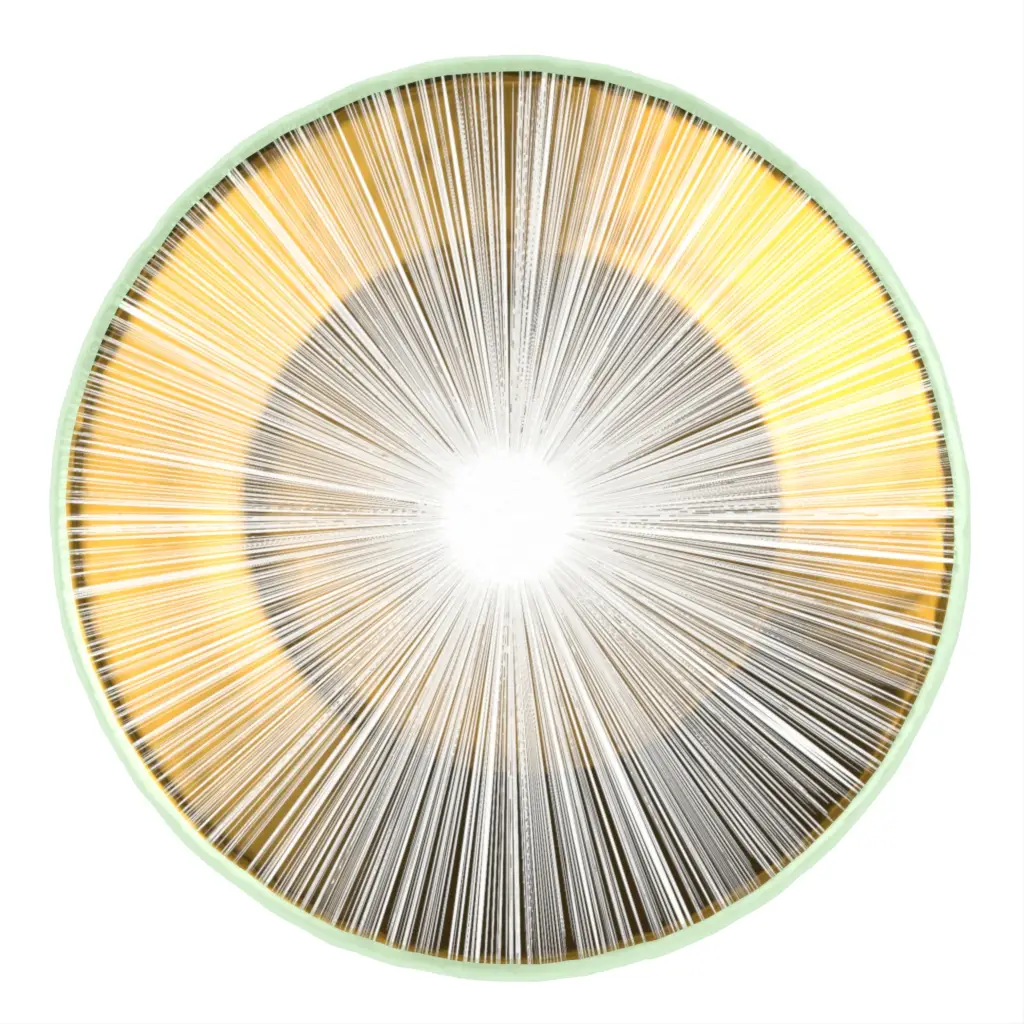 Gold Bread Plate in Pure Gold - Bread & Butter - 3/4 View