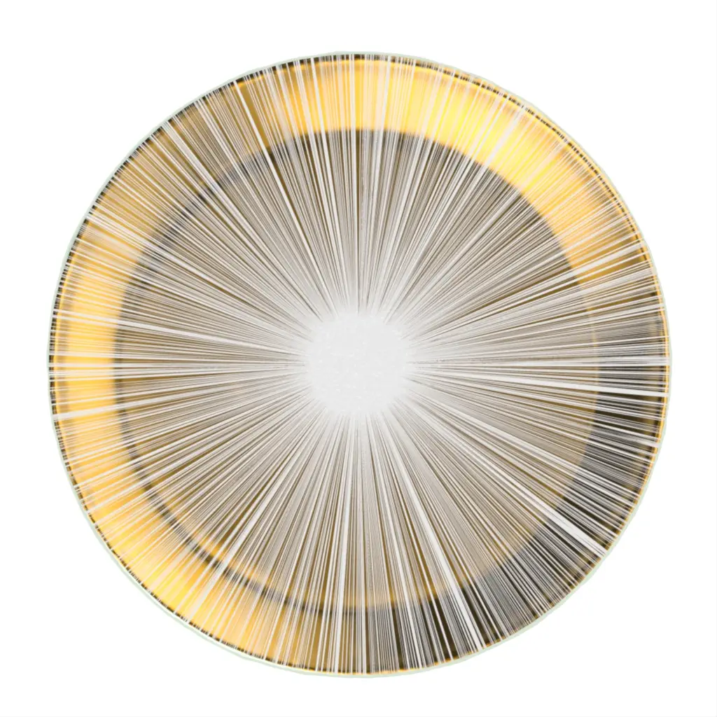 Gold Charger in Pure Gold - Fine Dining Tableware - 3/4 View