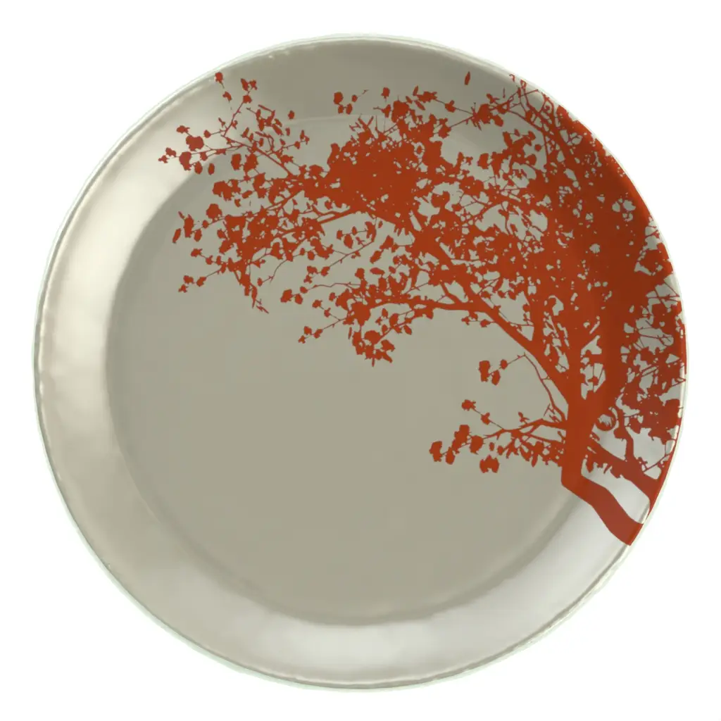 Grey Dinner Plate in Gray - Restaurant Plates - 3/4 View