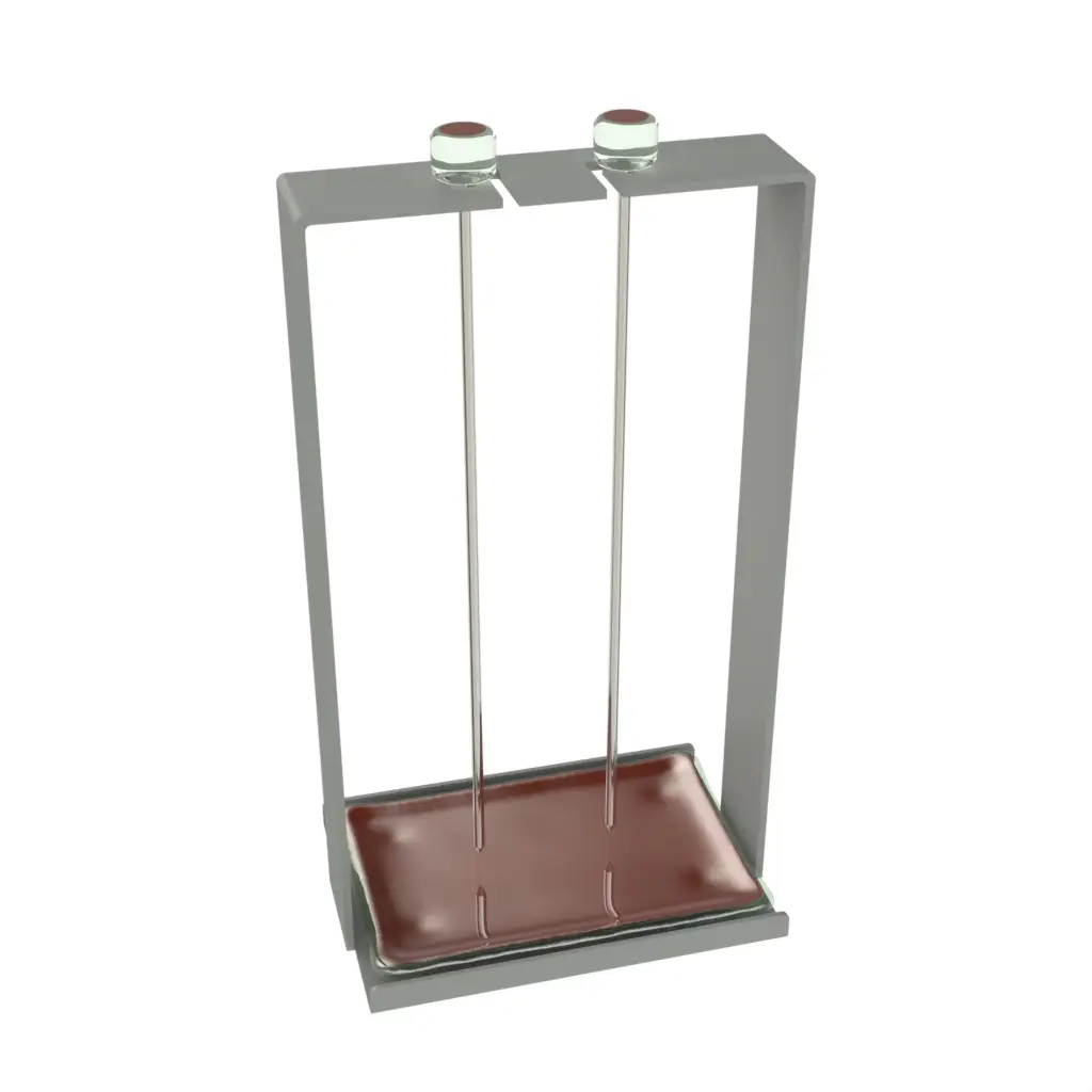 Hanging Kebab Stand in Cognac Brown - Specialty Serveware - 3/4 View