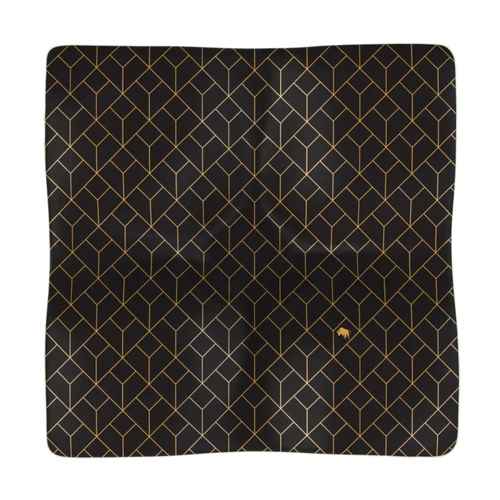 Heavy Glass Ashtray in Black - Bar Accessories - 3/4 View