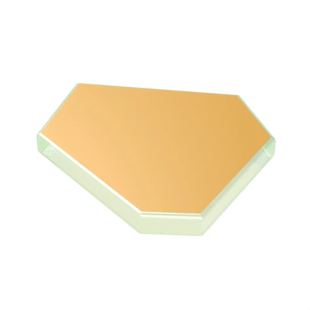 Hexagon Plate in Matte Gold - Hexagon Plates - 3/4 View