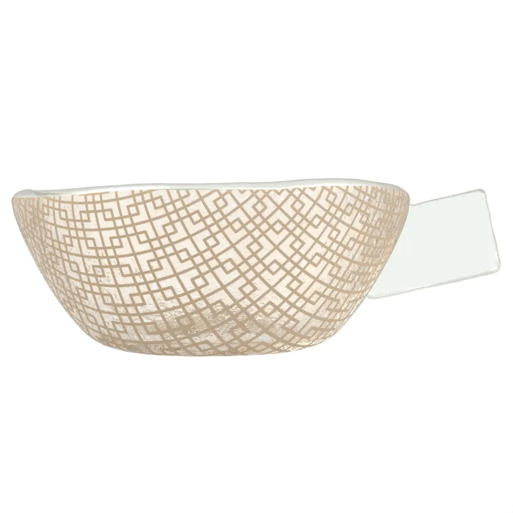 Ice Cream Glass Cup in Almond Beige - Restaurant Bowls - 3/4 View