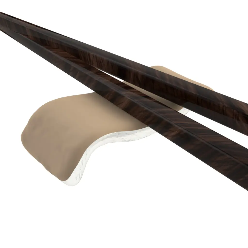 Japanese Chopstick Rest in Almond Beige - Fine Dining Tableware - 3/4 View