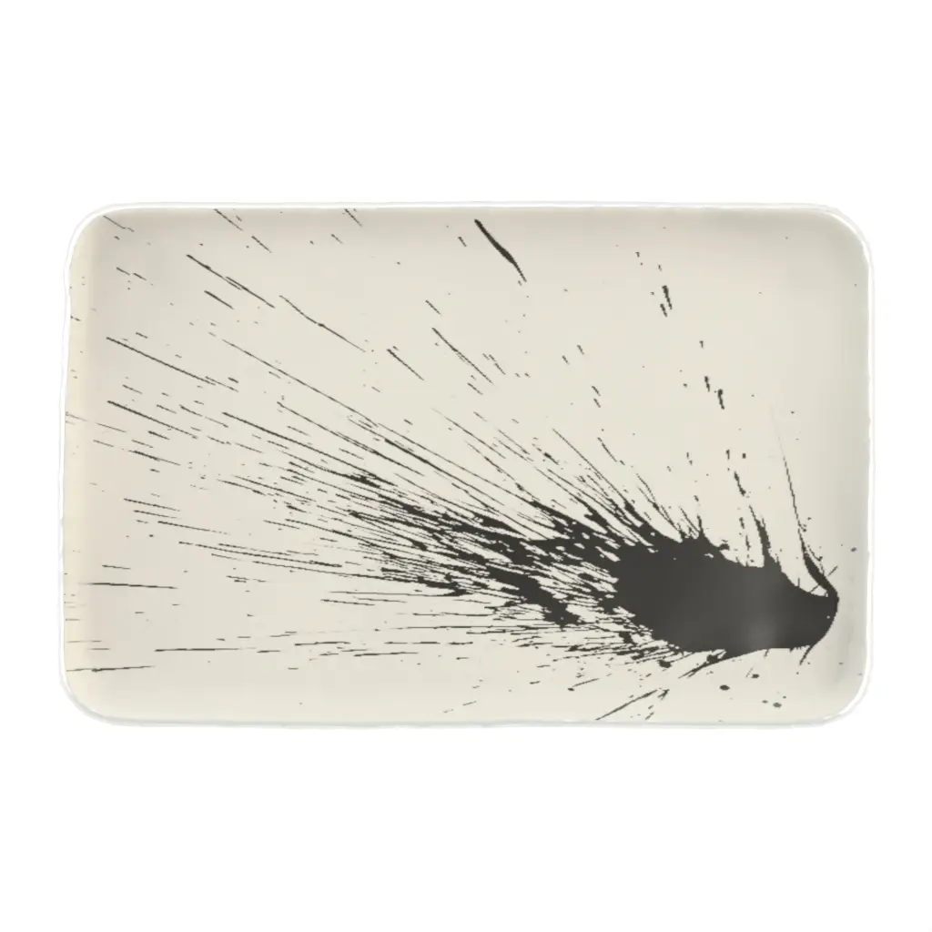 Japanese Sushi Plate in Birch White - Specialty Dinnerware - 3/4 View