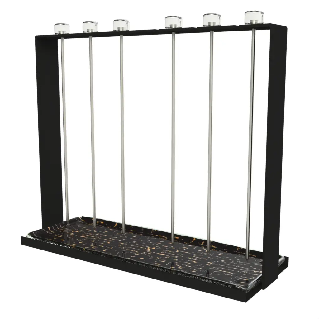 Kebab Skewer Stand in Black - Specialty Serveware - 3/4 View
