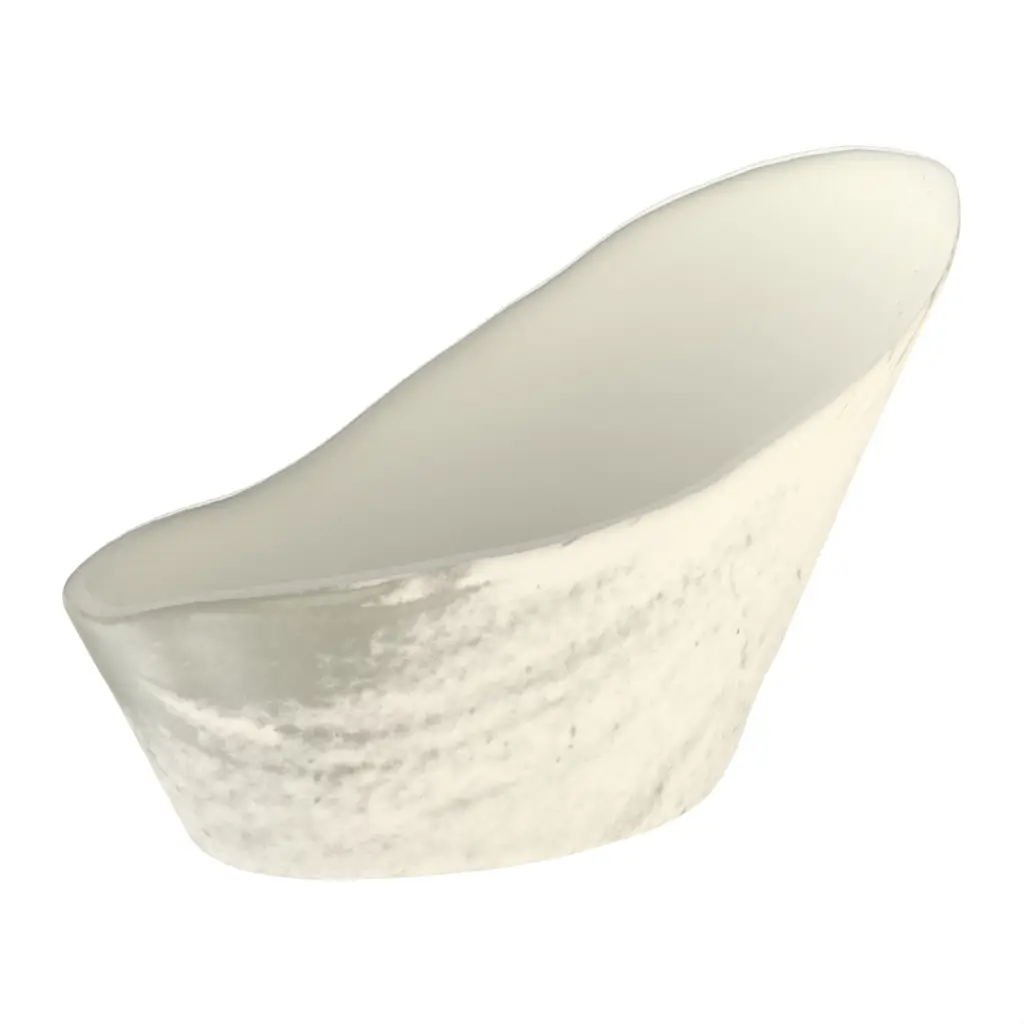 Large Buffet Serving Bowl in Birch White - Buffet Serveware - 3/4 View