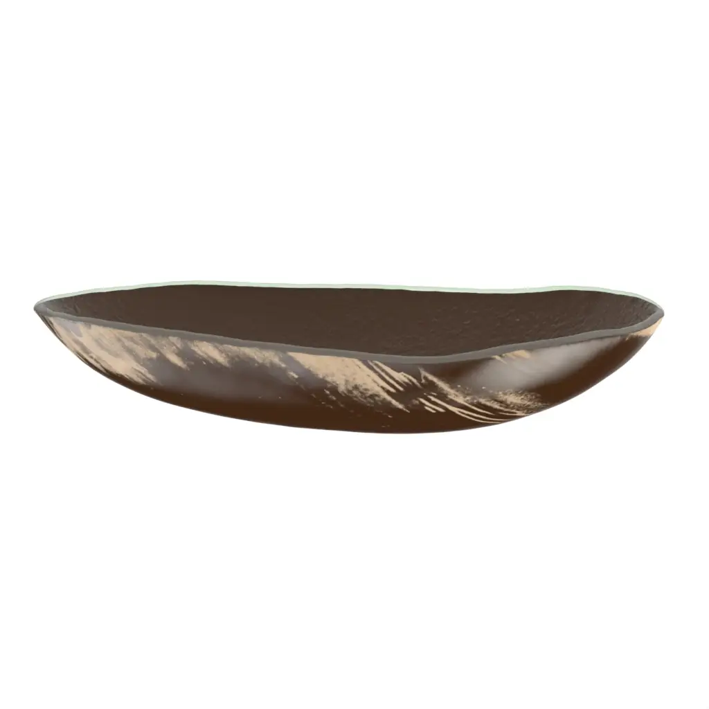Large Buffet Serving Bowl in Golden Brown - Buffet Serveware - 3/4 View