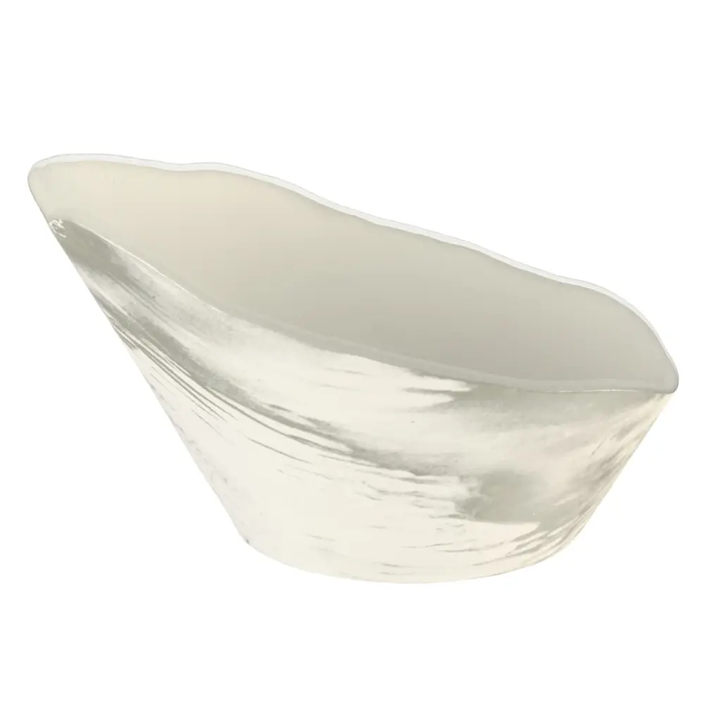 Large Display Bowl in Birch White - Buffet Serveware - 3/4 View