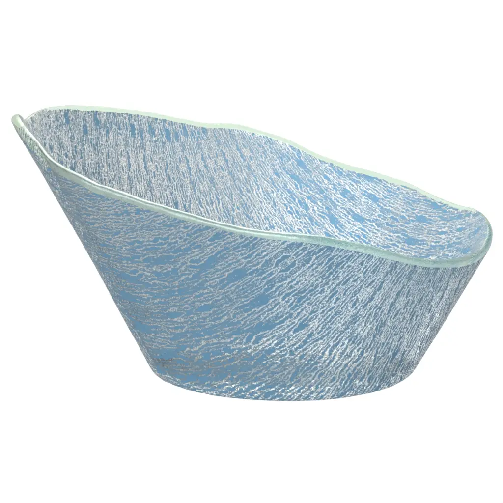 Large Display Bowl in Niagara Blue - Buffet Serveware - 3/4 View