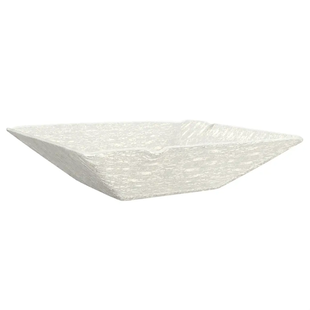 Large Display Bowl in Birch White - Buffet Serveware - 3/4 View