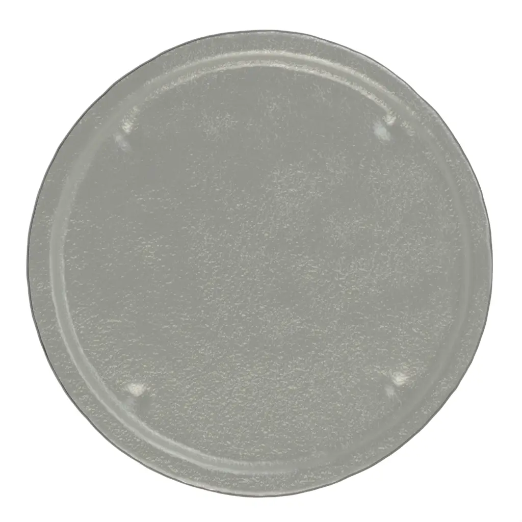 Large Serving Platter in Gray Textured Glass - Buffet Serveware - 3/4 View