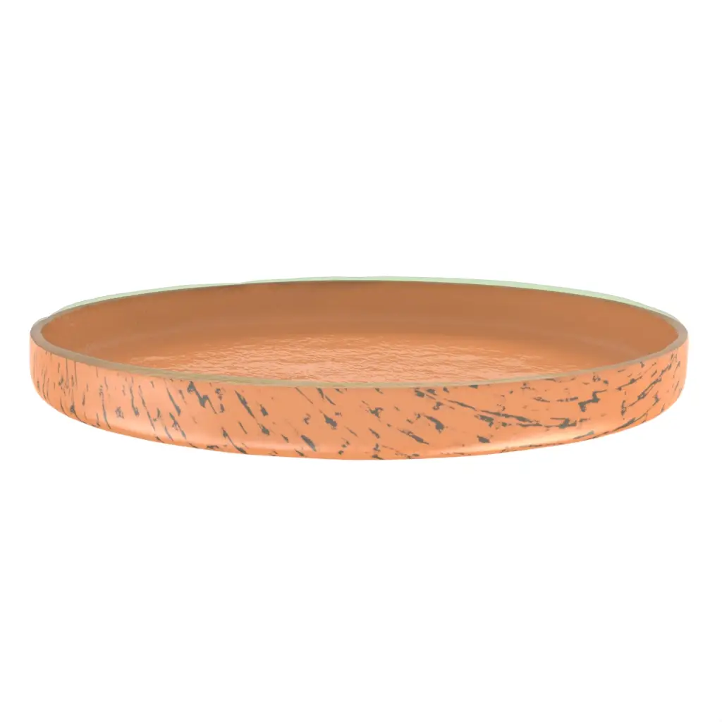 Large Serving Platter in Apricot Crush - Buffet Serveware - 3/4 View