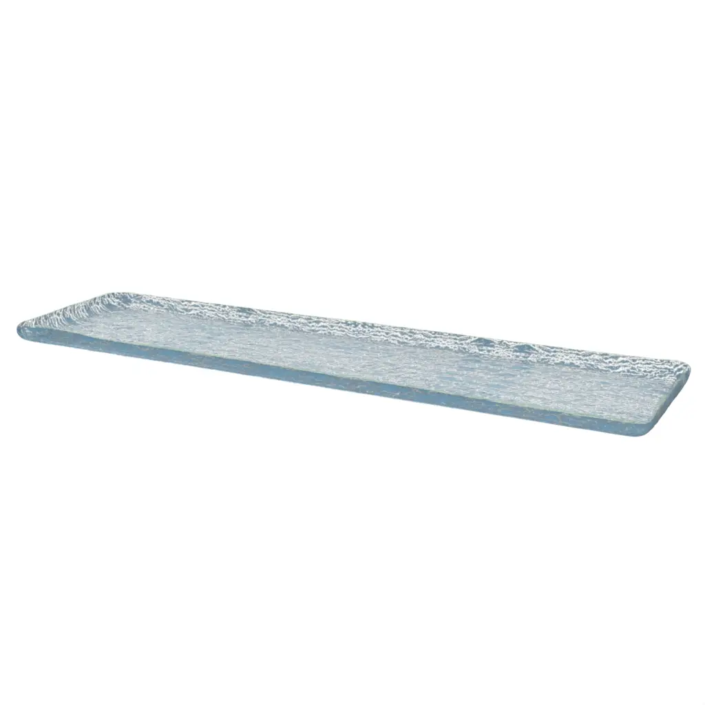 Large Serving Platter in Niagara Blue - Buffet Serveware - 3/4 View