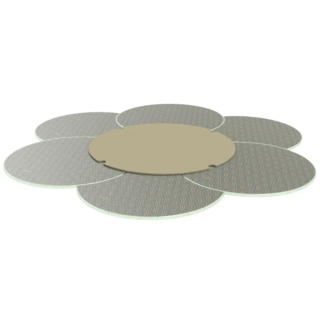 Lazy Susan For Table - Lazy Suzan | MyGlassStudio - 3/4 View