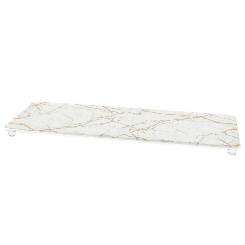 Long Serving Board in Milk White - Serving Dishes - 3/4 View