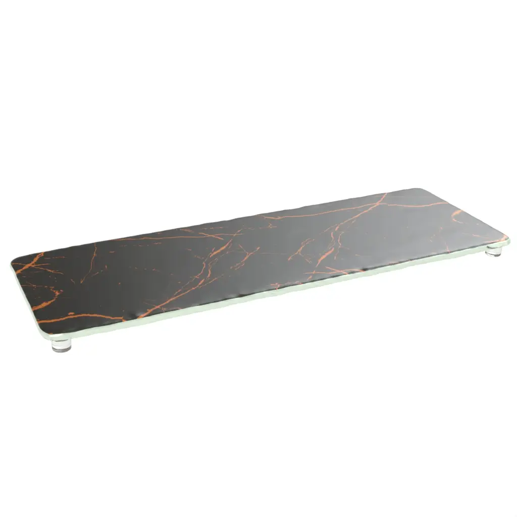 Long Serving Board in Dark Gray - Serving Dishes - 3/4 View