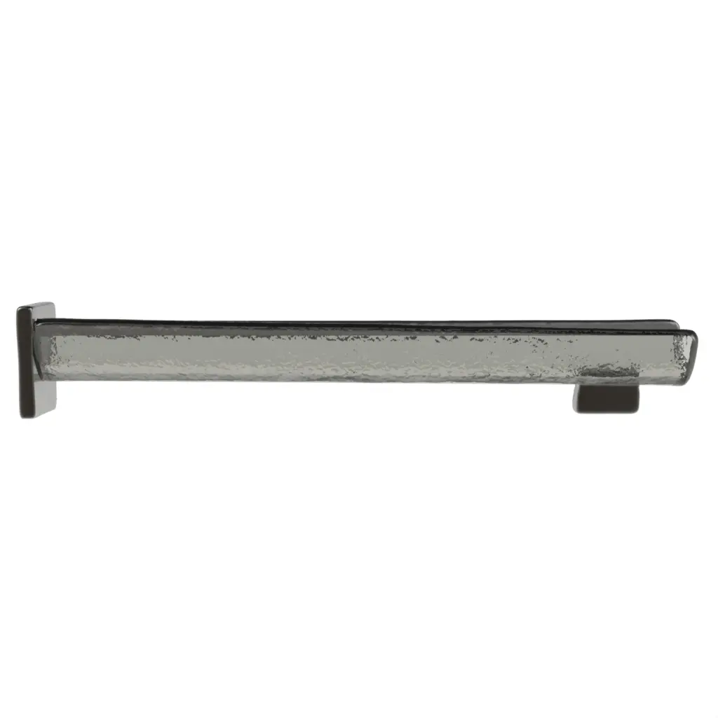 Luxury Ashtray in Gray Textured Glass - Bar Accessories - 3/4 View