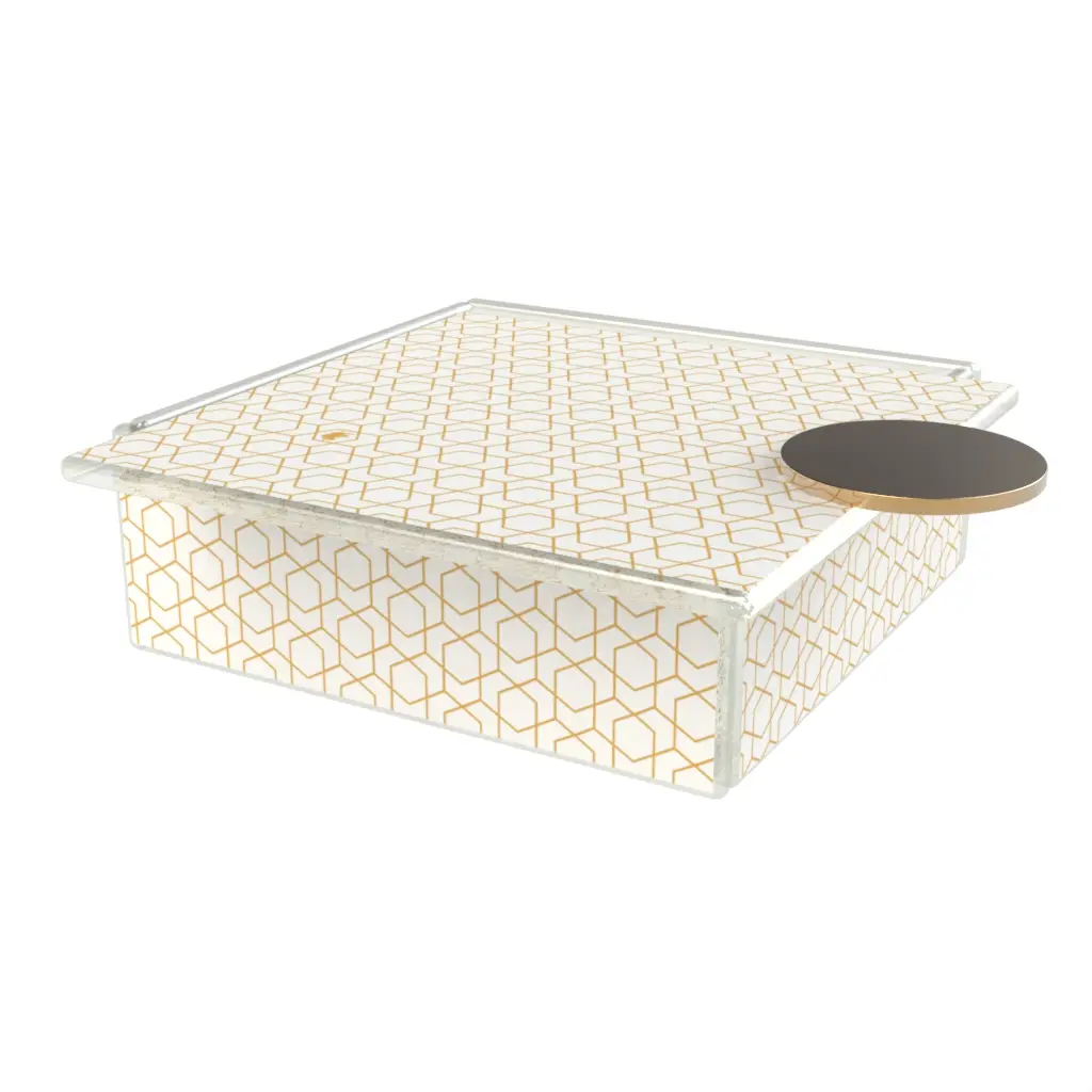Luxury Bento Box in Milk White - Specialty Serveware - 3/4 View