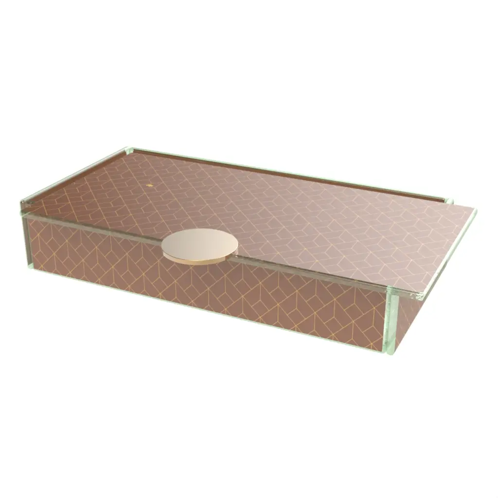 Luxury Bento Box in Tobacco Brown - Specialty Serveware - 3/4 View