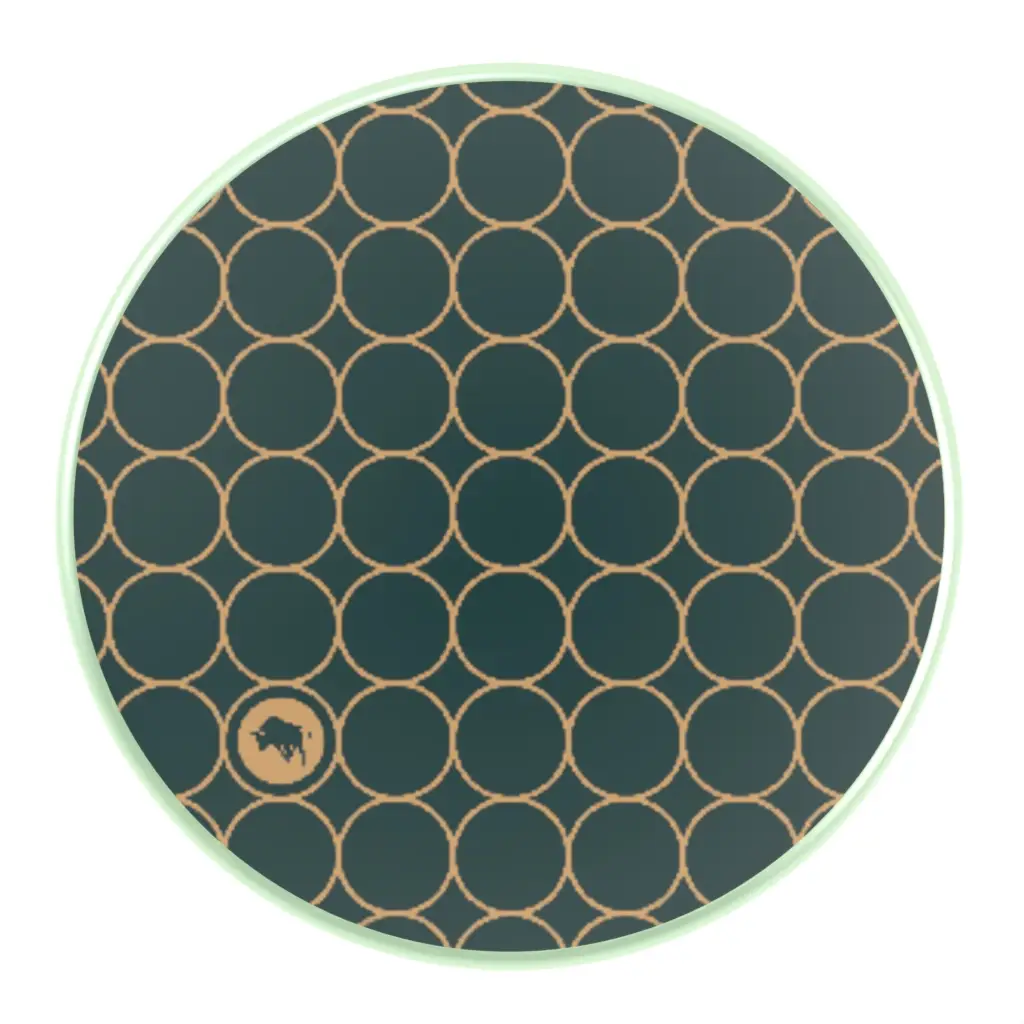 Luxury Coaster Set in Jungle Blue - Bar Accessories - 3/4 View